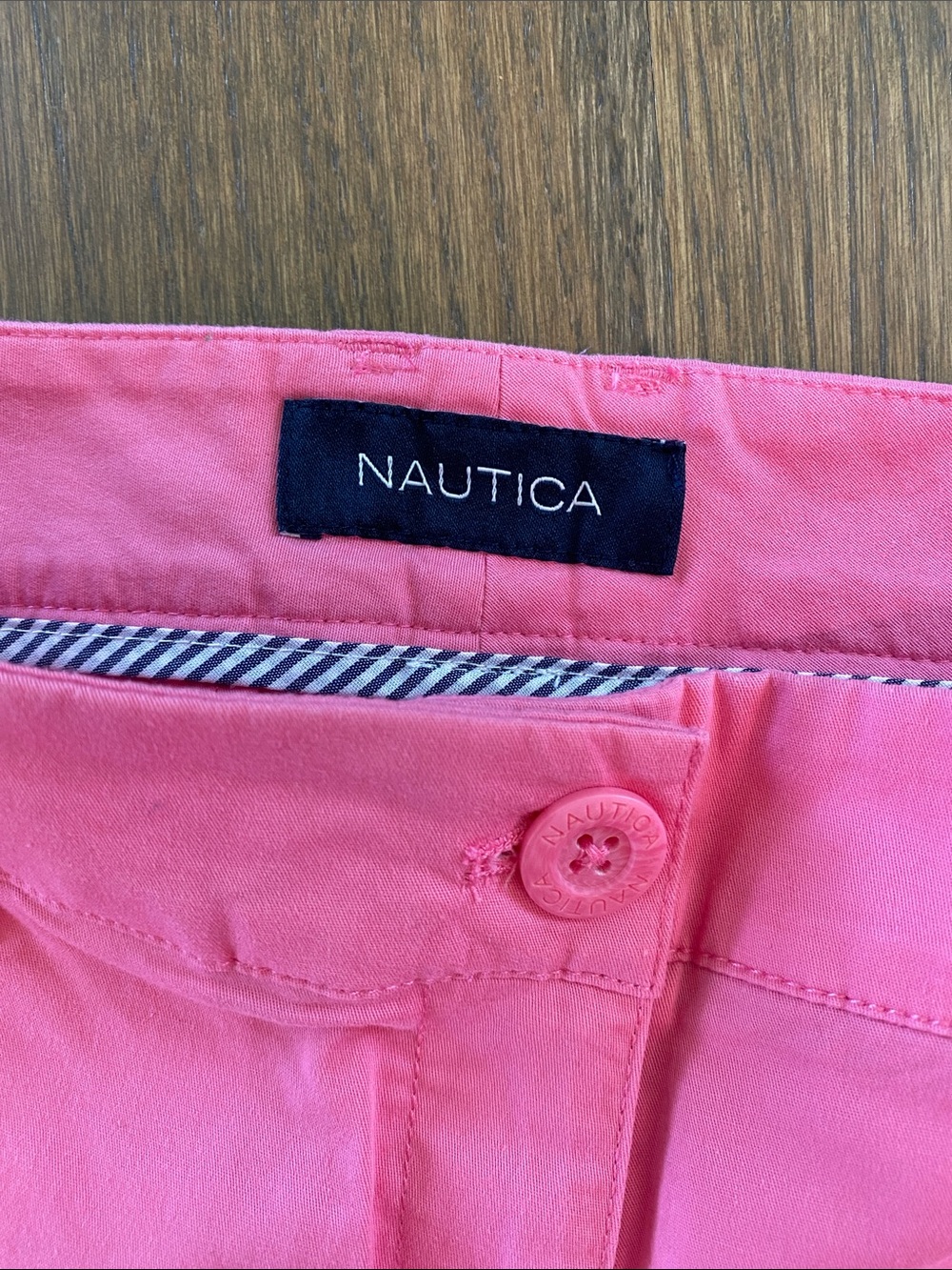Nautica Bubblegum Pink Casual Cotton Shorts - Picture 3 of 8